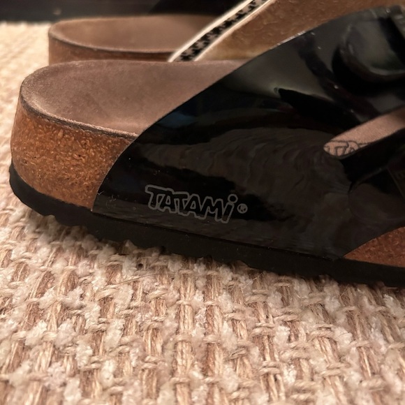 Birkenstock Tatami Houndstooth Sandals Women Sz 9 Strappy Slide On Boho Buckle - Picture 8 of 10